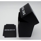 Docsmagic.de Deck Box Medium + 100 Mat Black Sleeves Standard - Kartenhüllen Schwarz