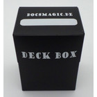 Docsmagic.de Deck Box Medium + 60 Mat Black Sleeves Small Size - Kartenhüllen Schwarz