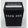 Docsmagic.de Deck Box Medium + 60 Mat Black Sleeves Small Size - Kartenhüllen Schwarz