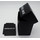 Docsmagic.de Deck Box Medium + 60 Mat Black Sleeves Small Size - Kartenhüllen Schwarz