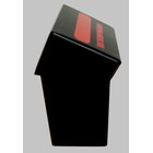 8 x Docsmagic.de Deck Box Medium (80) Black + Card Divider