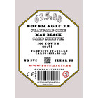 100 Docsmagic.de Mat Black Card Sleeves Standard Size 66 x 91 - Schwarz