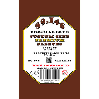 50 Docsmagic.de Premium Custom Size Board Game Sleeves - 89 x 146 - 91 x 148 - Kingdom Death Brettspiehüllen