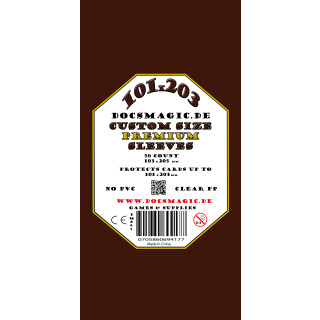 50 Docsmagic.de Premium Custom Size Board Game Sleeves - 101 x 203 - 103 x 205 - Brettspiehüllen