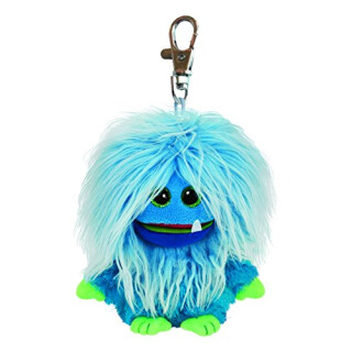 Carletto Ty 37331 - Fang Clip Frizzy mit Glitzeraugen, 8.5 cm, blau