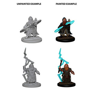 Wizkids Dwarf Male Sorcerer Pathfinder Deep Cuts Unpainted Miniatures