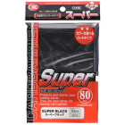 KMC Standard Sleeves - Super Black (80 Sleeves)