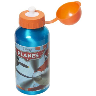 Fun House 004997 Planes Childrens Drinks Bottle Aluminium Blue 6.4 x 6.4 x 17cm