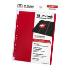 Ultimate Guard UGD010407 - 18 Pocket Pages Side Loading Red