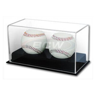 BCW Deluxe Acrylic Double (2) Baseball Holder - Sports Memoriablia - Sportscards Collecting Supplies