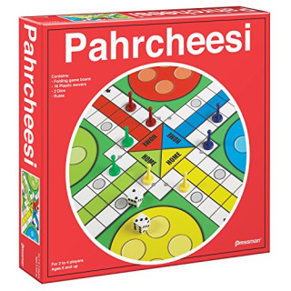 Pressman Toy Pahrcheesi in Box, rot
