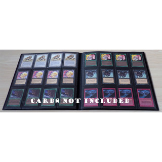 Docsmagic.de Pro-Player 12-Pocket Playset Album Black - 480 Card Binder - MTG - PKM - YGO - Schwarz