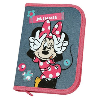 Scooli MIDS0440 Schüleretui mit Stabilo Markenfüllung, Disney Minnie Mouse