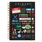 Friends (Infographic) A5 wiro notebook