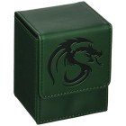 BCW Leatherette GREEN Deck Case LX Flip Box With Magnetic...