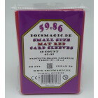 4 x 60 Docsmagic.de Mat Red Card Sleeves Small Size 62 x 89 - YGO Cardfight - Mini Kartenhüllen Rot