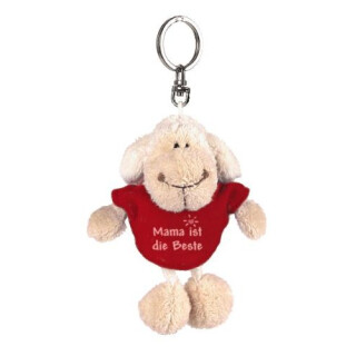 Nici 31552 - Schaf weiß T-Shirt "Mama ist die Beste" Bb SA 10 cm, rot