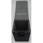 Docsmagic.de Premium Magnetic Flip Box (100) Black + Deck Divider - MTG PKM YGO - Kartenbox Schwarz