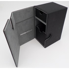 Docsmagic.de Premium Magnetic Tray Box (80) Black + Deck Divider - MTG PKM YGO - Kartenbox Schwarz