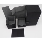 Docsmagic.de Premium Magnetic Tray Box (80) Black + Deck Divider - MTG PKM YGO - Kartenbox Schwarz
