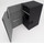Docsmagic.de Premium Magnetic Tray Box (80) Black + Deck Divider - MTG PKM YGO - Kartenbox Schwarz