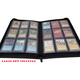 Docsmagic.de Premium Pro-Player Zip-Album Black - 360 Card Binder - MTG - PKM - YGO - Sammelordner Schwarz