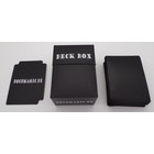 Docsmagic.de Deck Box + 100 Double Mat Black Sleeves Standard - Kartenbox & Kartenhüllen Schwarz - PKM MTG