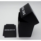 Docsmagic.de Deck Box + 100 Double Mat Black Sleeves Standard - Kartenbox & Kartenhüllen Schwarz - PKM MTG