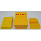 Docsmagic.de Deck Box + 100 Mat Yellow Sleeves Standard - Kartenbox & Kartenhüllen Gelb - PKM MTG