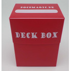 Docsmagic.de Deck Box + 100 Double Mat Red Sleeves Standard - Kartenbox & Kartenhüllen Rot - PKM MTG