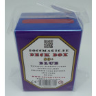 Docsmagic.de Deck Box + 60 Mat Blue Sleeves Small Size - Mini Kartenbox & Kartenhüllen Blau - YGO