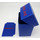 Docsmagic.de Deck Box + 60 Mat Blue Sleeves Small Size - Mini Kartenbox & Kartenhüllen Blau - YGO