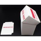 Docsmagic.de Deck Box + 60 Mat White Sleeves Small Size - Mini Kartenbox & Kartenhüllen Weiss - YGO