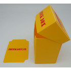 Docsmagic.de Deck Box + 60 Double Mat Yellow Sleeves Small Size - Mini Kartenbox & Kartenhüllen Gelb - YGO