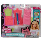 Barbie DYV68 - Fashion Designs Plates, Mode-Muster Set...