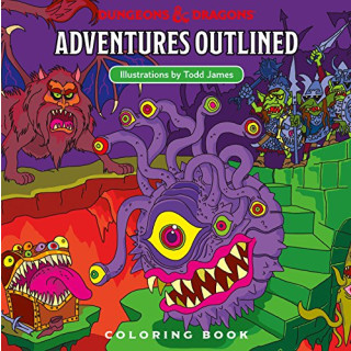Dungeons & Dragons Adventures Outlined Coloring Book - English