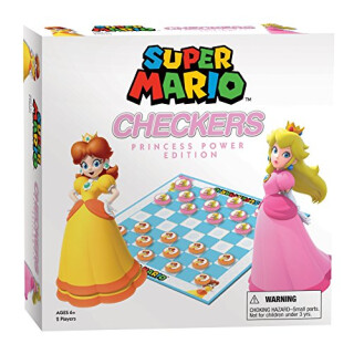 Super Mario Boardgame Checkers Princess Power USAopoly Giochi Tavolo Accessori