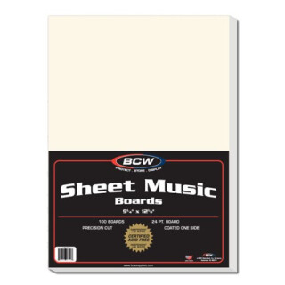 Sheet Music Backing Boards x 100 per pack