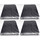 200 Docsmagic.de 18-Pocket Pages Black - Sideloading - MTG PKM YGO  - 11-Hole - Ordnerseiten Schwarz