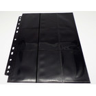 Docsmagic.de 3-Ring Album Black + 50 18-Pocket Pages Black - Sideloading - Sammelalbum + Ordnerseiten - Schwarz - PKM - YGO MTG