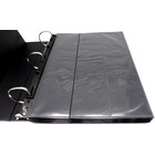 Docsmagic.de 3-Ring Album Black + 50 18-Pocket Pages Black - Sideloading - Sammelalbum + Ordnerseiten - Schwarz - PKM - YGO MTG