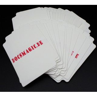 25 Docsmagic.de Trading Card Deck Divider White - Kartentrenner Weiss - MTG PKM YGO
