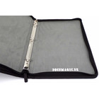 Docsmagic.de 3-Ring Premium Zip-Album Black - Sammelordner Reißverschluss Kartenalbum Schwarz - PKM - YGO MTG