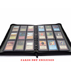 Docsmagic.de 3-Ring Premium Zip-Album Black + 25 18-Pocket Sideloading Pages - Sammelalbum + Ordnerseiten - Schwarz - PKM - YGO MTG