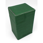 Docsmagic.de Premium Magnetic Tray Box (80) Green + Deck Divider - MTG PKM YGO - Kartenbox Grün