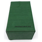 Docsmagic.de Premium Magnetic Tray Box (80) Green + Deck Divider - MTG PKM YGO - Kartenbox Grün
