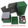 Docsmagic.de Premium Magnetic Tray Box (80) Green + Deck Divider - MTG PKM YGO - Kartenbox Grün