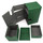 Docsmagic.de Premium Magnetic Tray Box (80) Green + Deck Divider - MTG PKM YGO - Kartenbox Grün