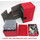 Docsmagic.de Premium Magnetic Tray Box (80) Red + Deck Divider - MTG PKM YGO - Kartenbox Rot