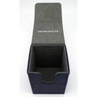 Docsmagic.de Premium Magnetic Flip Box (100) Blue + Deck Divider - MTG PKM YGO - Kartenbox Blau